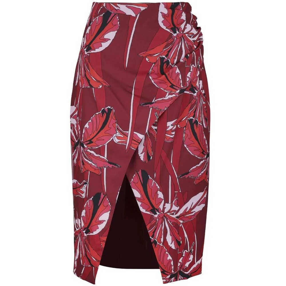 NWT C/MEO Collective Printed Wrap Midi Skirt - Picture 6 of 6